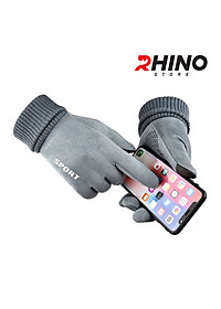 Găng tay da lộn giữ ấm mùa đông Rhino G801 nam nữ, chống gió