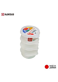 Bộ 04 hộp chia thức ăn dặm cho bé Nakaya 70ml nhựa PP cao cấp an toàn cho bé - made in Japan
