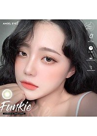 Kính áp tròng xám tây tự nhiên Funkie thương hiệu Angel Eyes đường kính nhỏ có độ từ 0 đến 8
