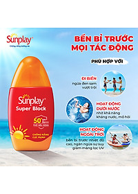 Kem chống nắng Sunplay cực mạnh dạng sữa Sunplay Super Block SPF 81, PA++++ 70g
