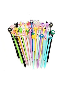 Set 20 Bút Bi Cây Viết Dễ Thương - Có Nhiều Hoạ Tiết Khác Nhau - Tặng kèm Túi Zip Đựng - Hàng Loại 1- Chính Hãng MINIIN