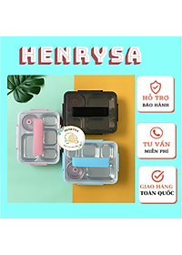 HỘP ĐỰNG CƠM THỨC ĂN CHO DÂN CÔNG SỞ, VĂN PHÒNG - HỘP CƠM NHIỀU NGĂN, TIỆN LỢI,MÀU SẮC DỄ THƯƠNG - Chính Hãng Henrysa