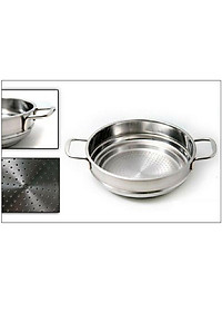 Bộ xửng hấp 3 đáy inox 430 FiveStar Standard  nắp kính size 26cm tặng 5 muỗng ăn