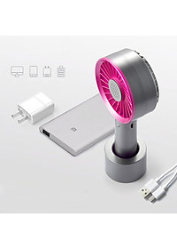 Quạt Mini Khuếch Tán Hương Liệu Cầm Tay Damas QX01 - Thiết Kế Chân Đế Quạt Để Bàn Tiên Lợi Tặng Kèm Dây Sạc - Pin Khủng 2000 mAh Với 3 Mức Độ Gió Lan Tỏa Hương Thơm  - Hàng Chính Hãng