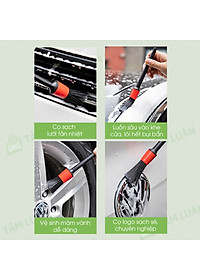 Bộ Chổi Cọ Vệ Sinh Xe Ô Tô Đa Năng, Cọ Rửa Khoang Máy, Mâm Xe, Nội Thất, phụ kiện oto Tâm Luân