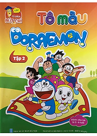 Tô màu cho bé - nhân vật hoạt hình bộ 4 cuốn
