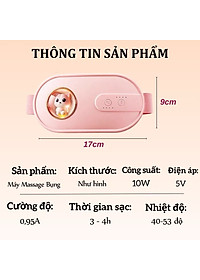 Đai Chườm Nóng, Máy Massage Giảm Đau Bụng Kinh  - Hỗ Trợ Chống Lão Hoá Da Sau Sinh
