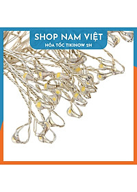 Dây Đèn Led Đom Đóm Nguyệt Quế Quấn Cây, Trang Trí Ngoài Trời, 8 Chế Độ Chớp