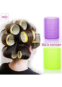 Lô quấn tóc tự dính cuốn uốn phồng tóc mái nhựa (1 cái)