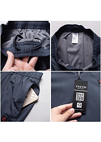 Bộ quần áo gió nam FASVIN BC22541.HN vải thể thao cao cấp 02 lớp lót lưới hàng chính hãng