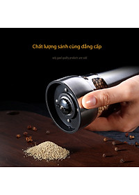 Máy Xay Tiêu Cầm Tay Thủy Tinh - Dụng Cụ Cối Xay Tiêu Nắp Inox Vặn Tay Nhỏ Gọn Tiện Dụng - Hàng Loại 1 - Chính Hãng MINIIN