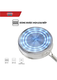 Chảo Inox 3 lớp Ultra Titanium Sunhouse STIM - Dùng cho mọi loại bếp - Hàng chính hãng