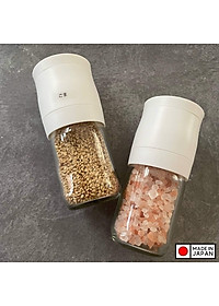 Lọ/ hũ xay tiêu cầm tay thủy tinh Echo Metal - Made in Japan