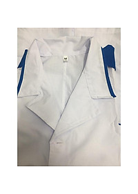 Bộ quần áo Blouse điều dưỡng nam nữ có viền xanh cho thực tập sinh - áo điều dưỡng, y tá có cầu vai xanh