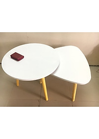 Pk - Cặp bàn tròn, tam giác sofa 60-60, bàn trà, bàn cafe, coffee, cà phê, bàn salon, sopha