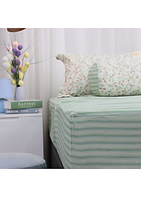 Bộ ga giường K-Bedding KMTP302 chất liệu Microtencel mềm mại, thoáng mát  (KHÔNG BAO GỒM CHĂN)