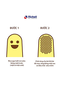 Rơ lưỡi silicone Richell Nhật Bản vệ sinh cho bé từ 3 tháng tuổi | Baby