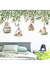 Decal dán tường cho bé Sticker dán tường in chất lượng cao có keo mặt sau mẫu Dưới Tán Cây ZH78