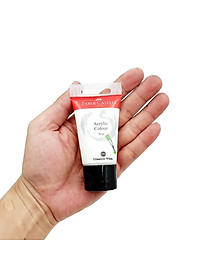 Tuýp màu vẽ acrylic 30ml titanium white (trắng titan) Faber 1183001