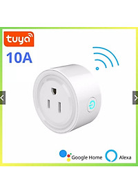 Ổ Cắm Điện Điều Khiển Qua Điện Thoại Thông Minh, App Tuya Hoặc Smart Life, 100V 220V-10A