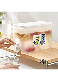 Bình đựng nước hoa quả, detox để tủ lạnh có vòi rót dung tích 3,5 lít chịu nhiệt tốt, siêu tiện lợi