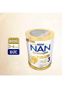 Sữa bột Nestlé NAN SUPREMEPRO 3 800g nhập khẩu Đức đạm Gentle Optipro ngừa mẫn cảm Tặng Đồ Chơi Bàn Kèm Chữ Cái (Dành cho trẻ từ 2 - 6 tuổi)