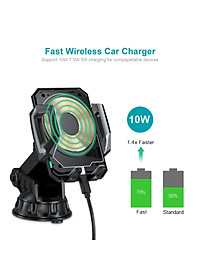 Giá đỡ Choetech T521-S điện thoại kiêm sạc không dây trên ô tô 10W  (Hàng chính hãng)