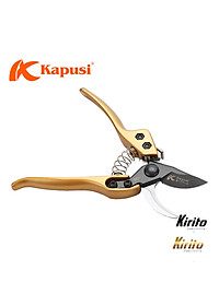 Kéo cắt cành trợ lực Nhật Kapusi K-8618 200mm, thép SK5 màu vàng hoặc tím (Giao ngẫu nhiên)
