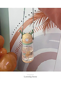 Bình Nước Thể Thao Có Ống Hút 600ml Hình Gạc Nai Hươu Dễ Thương Nhiều Màu Sắc Cho Bé - Hàng Loại 1 - Chính Hãng MINIIN