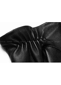 Găng tay nam da cừu cao cấp BHY5333 Lót lông giữ ấm, cảm ứng điện thoại, chống nước