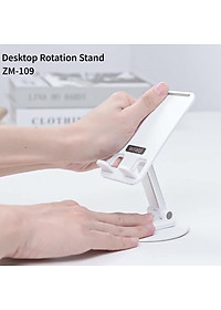 Giá đỡ kệ đỡ cho điện thoại xoay 360 độ hiệu WIWU Destop Rolation Stand ZM-109 - thay đổi chiều cao, xoay mọi góc độ, gấp gọn gàng khi không sử dụng - Hàng nhập khẩu