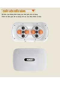 Máy Massage Bụng Cao Cấp Nikio NK-166DC - Công Nghệ Xoa Bóp Kết Hợp Hồng Ngoại Hiện Đại, Hỗ Trợ Cải Thiện Vòng 2 Cực Nhanh, Pin Sạc Tiện Lợi