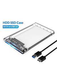 Box ổ cứng di động ssd hdd 2.5 inch trong suốt hộp đựng ổ cứng laptop PC chuẩn USB 2.0 - miếng lót chuột