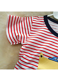 Đồ bộ bé trai, bé gái tay ngắn mặc nhà, đi chơi, bộ quần áo cho bé họa tiết dễ thương từ 9-18kg (SG-305)