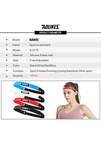 Băng đô thể thao silicone AOLIKES YE-2113 chặn mồ hôi trán Sport sweat band
