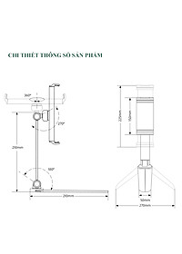 Giá Đỡ Điện Thoại Máy Tính Bảng (4-12 inches) Đề Bàn Hoặc Treo Tường Hợp Kim Nhôm Nguyên Khối Cao Cấp – Gấp Gọn Tiện Lợi – Hàng Chính Hãng