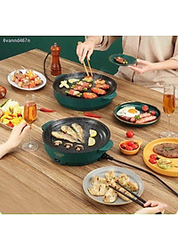 Bếp Nướng Điện Chống Dính Hàn Quốc Size 22cm 450W Tiện Lợi