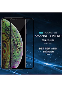 Miếng dán cường lực 3D full màn hình cho iPhone 11 Pro hiệu Nillkin Amazing CP+ Pro ( Mỏng 0.3mm, Kính ACC Japan, Chống Lóa, Hạn Chế Vân Tay) - Hàng chính hãng