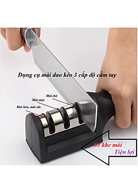 Dụng Cụ Mài Dao 3 Rảnh Cấp Độ Bằng Tay - Không Thể Thiếu Trong Nhà Bếp - Hàng Chính Hãng MINIIN