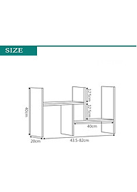 Kệ Sách Để Bàn Tiện Ích - Trắng