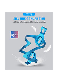 Giá Đỡ Bình Nước Xe Đạp Bằng Kim Loại Nhôm Siêu Nhẹ Gắn Cho Xe Đạp Thể Thao (Tặng Kèm Phụ Kiện, Dụng Cụ Lắp Đặt) - Mai Lee