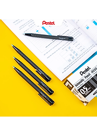 Bút chì kim bấm Pentel A255 ngòi 0.5mm chắc chắn bền đẹp nhỏ gọn tiện dụng