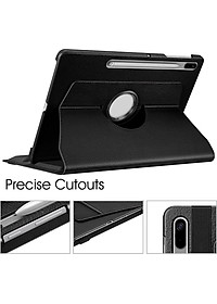 Case bao da chống sốc xoay 360 độ cho Galaxy Tab S8 Plus /  Tab S7 Plus / Tab S7 FE 12.4 inch hiệu HOTCASE (thiết kế siêu mỏng hỗ trợ Smartsleep, gập nhiều tư thế, tản nhiệt tốt) - hàng nhập khẩu