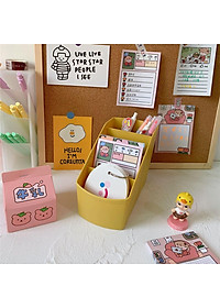 Hộp bút đa năng nhiều ngăn hộp đựng bút để bàn nhựa kiểu Hàn Quốc decor phòng