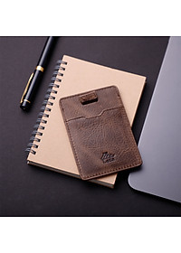 Ví nam da bò Lata (Thời trang nam đựng namecard - Ví da thật LVN77)