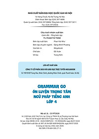 Sách Grammar Go - Ôn Luyện Trọng Tâm Ngữ Pháp Tiếng Anh Lớp 4
