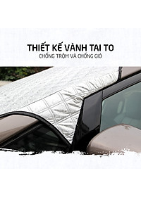 Bạt Phủ Che Nắng Chống Nóng Kính Lái Ô Tô Xe Hơi 3 Lớp Tráng Bạc Cao Cấp