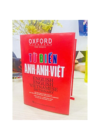 Từ điển Anh Việt bìa đỏ cứng Tái bản mới nhất - Sách học từ vựng Tiếng Anh Học nhanh Nhớ lâu Giấy nhớ PS