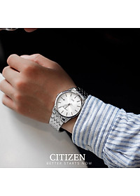 Đồng Hồ Nam Citizen Dây Thép Không Gỉ BI5000-87A - Mặt Trắng (39mm)