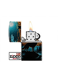 Bật lửa Zippo 46252 Moonlight Wolf Design - Chính hãng 100%